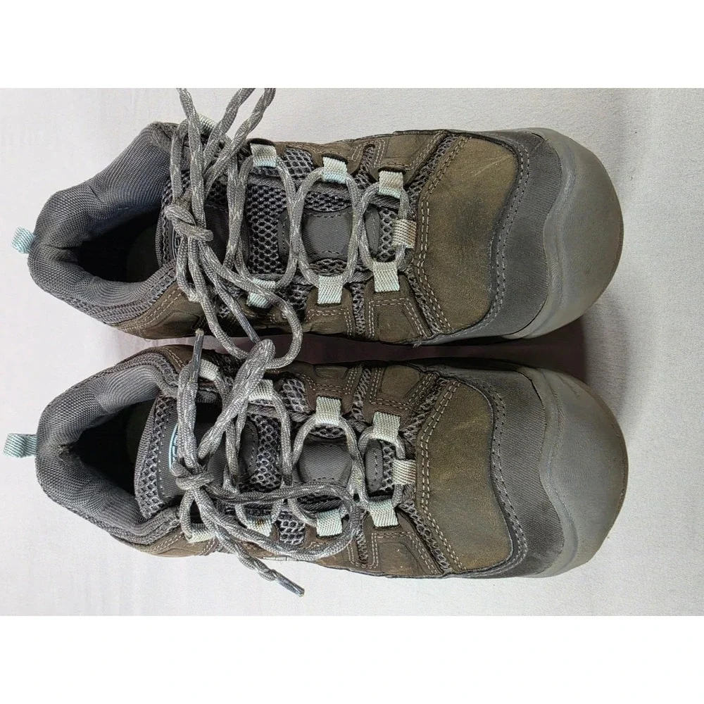 KEEN Circadia Low Hiking Shoes Womens 8.5 Brown Leather Mesh 1026776